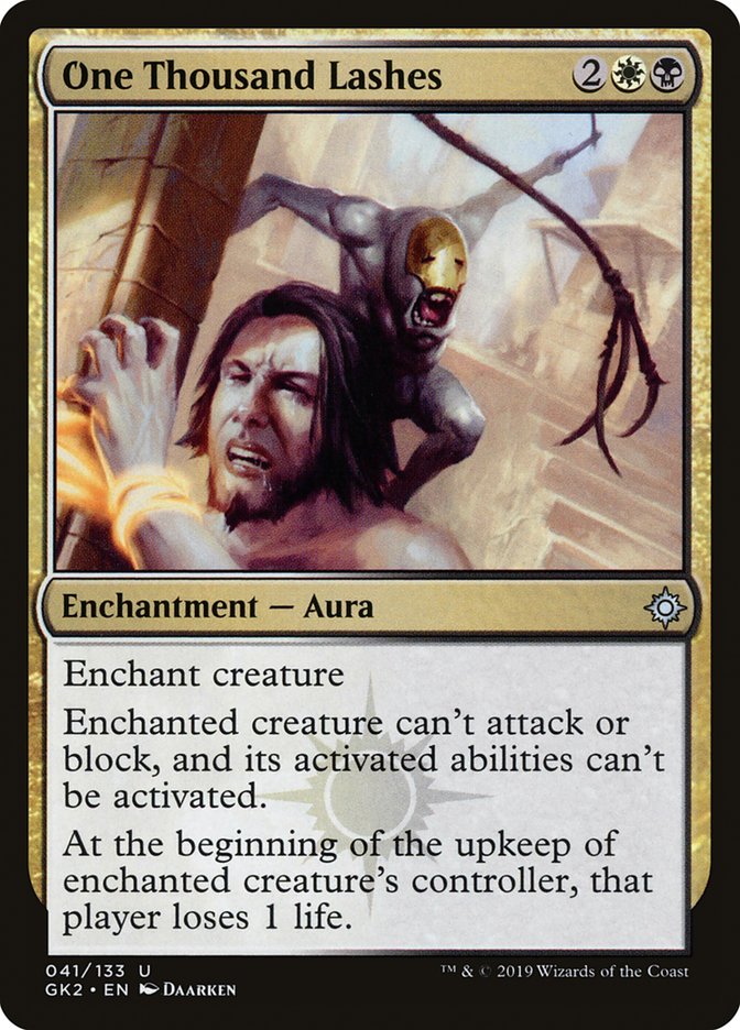 One Thousand Lashes [Ravnica Allegiance Guild Kit] | Local Legends