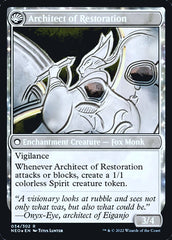 The Restoration of Eiganjo // Architect of Restoration [Kamigawa: Neon Dynasty Prerelease Promos] | Golgari Games