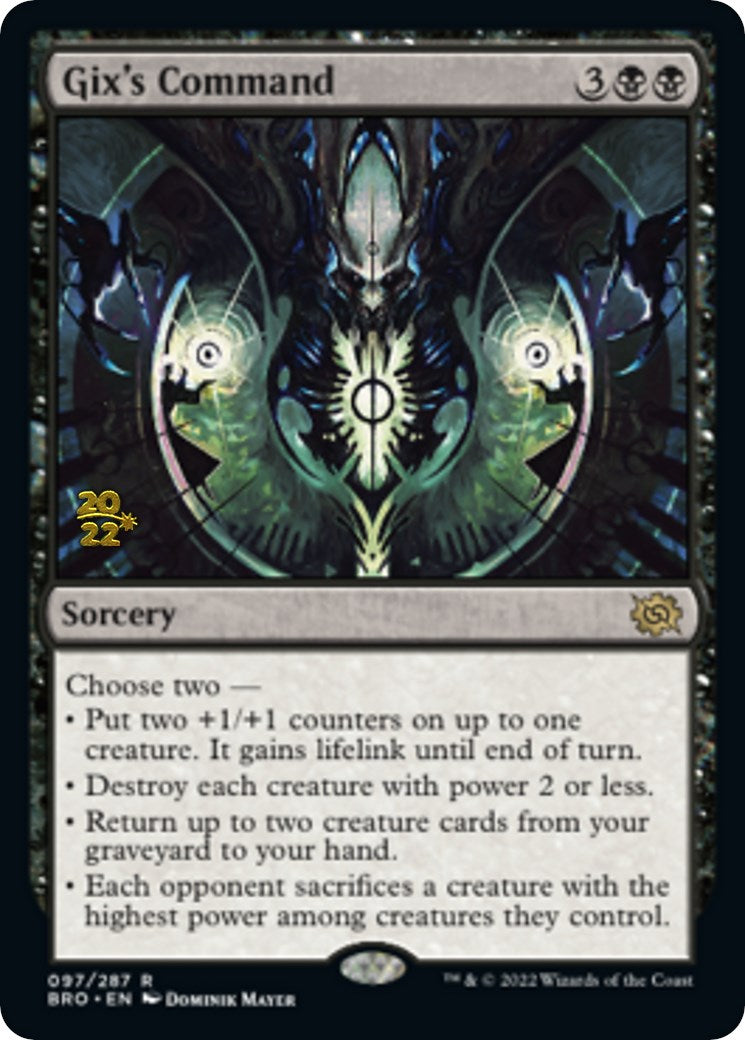 Gix's Command [The Brothers' War: Prerelease Promos] | Local Legends