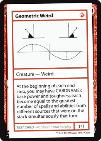 Geometric Weird (2021 Edition) [Mystery Booster Playtest Cards] | Golgari Games