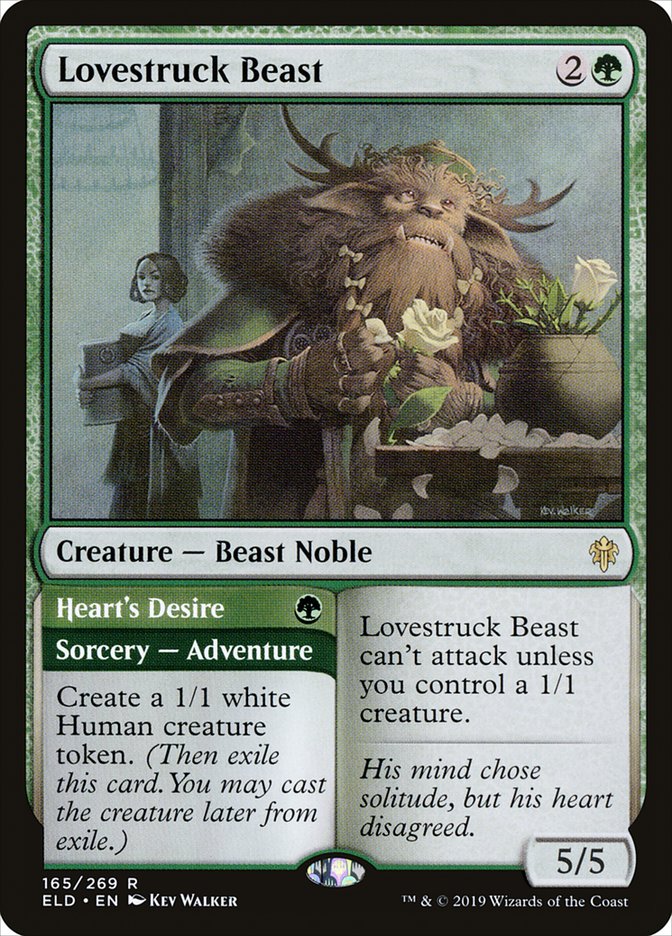 Lovestruck Beast // Heart's Desire [Throne of Eldraine] | Golgari Games