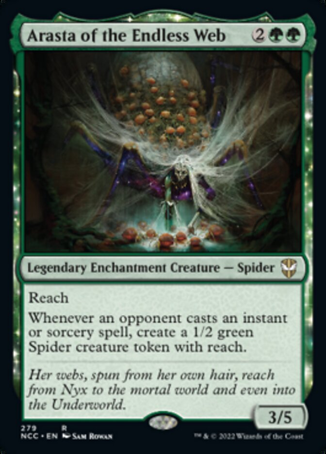 Arasta of the Endless Web [Streets of New Capenna Commander] | Golgari Games