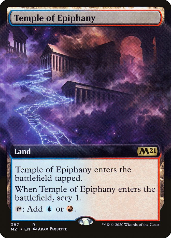 Temple of Epiphany (Extended Art) [Core Set 2021] | Local Legends