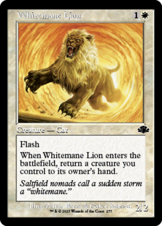 Whitemane Lion (Retro) [Dominaria Remastered] | Golgari Games