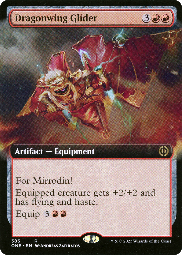 Dragonwing Glider (Extended Art) [Phyrexia: All Will Be One] | Local Legends