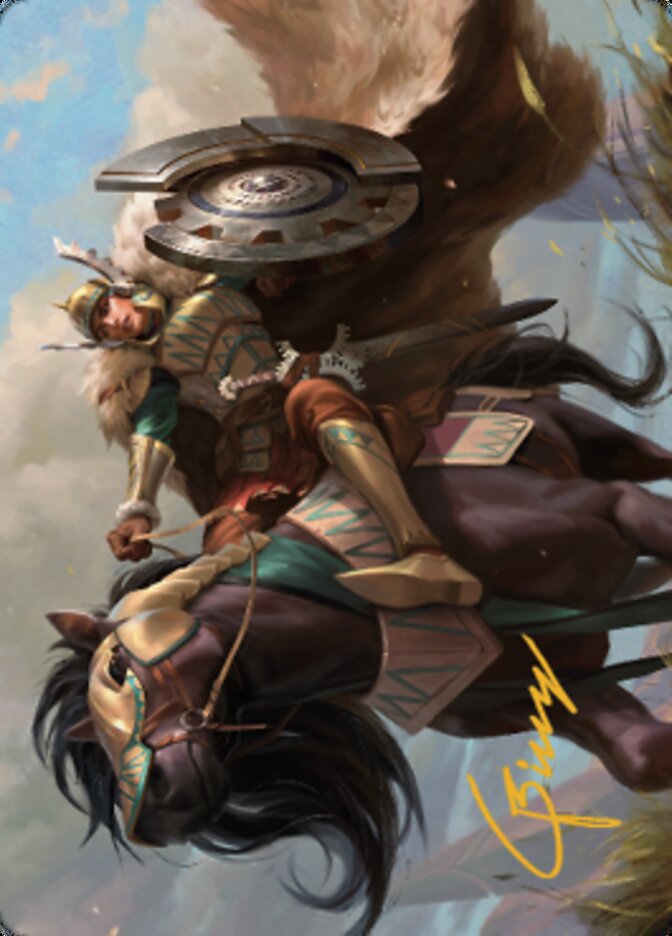 Knight of Dawn's Light Art Card (Gold-Stamped Signature) [Dominaria United Art Series] | Local Legends