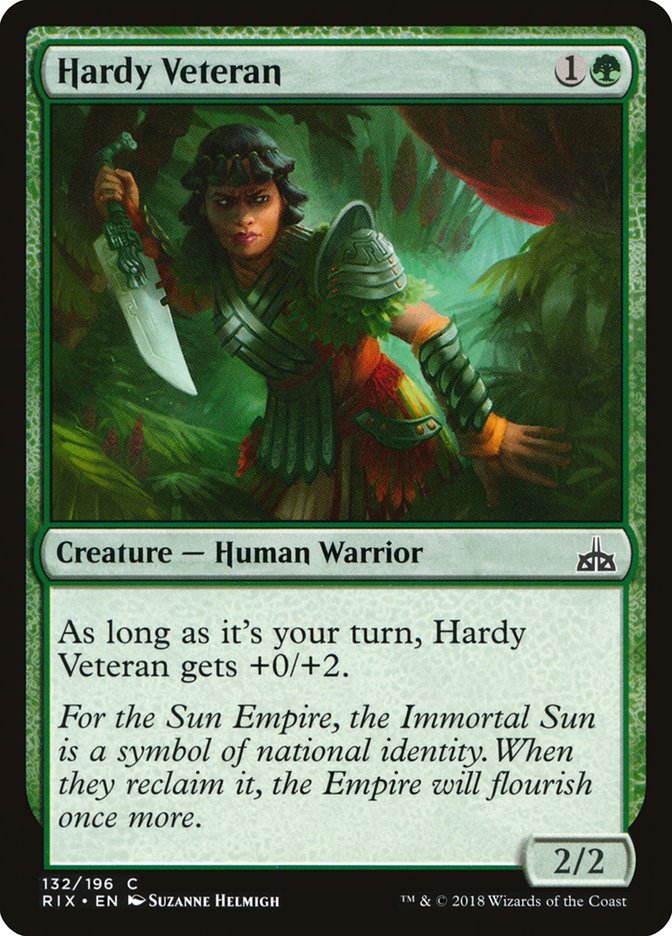 Hardy Veteran [Rivals of Ixalan] | Golgari Games