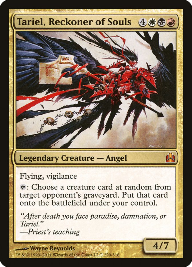 Tariel, Reckoner of Souls [Commander 2011] | Local Legends