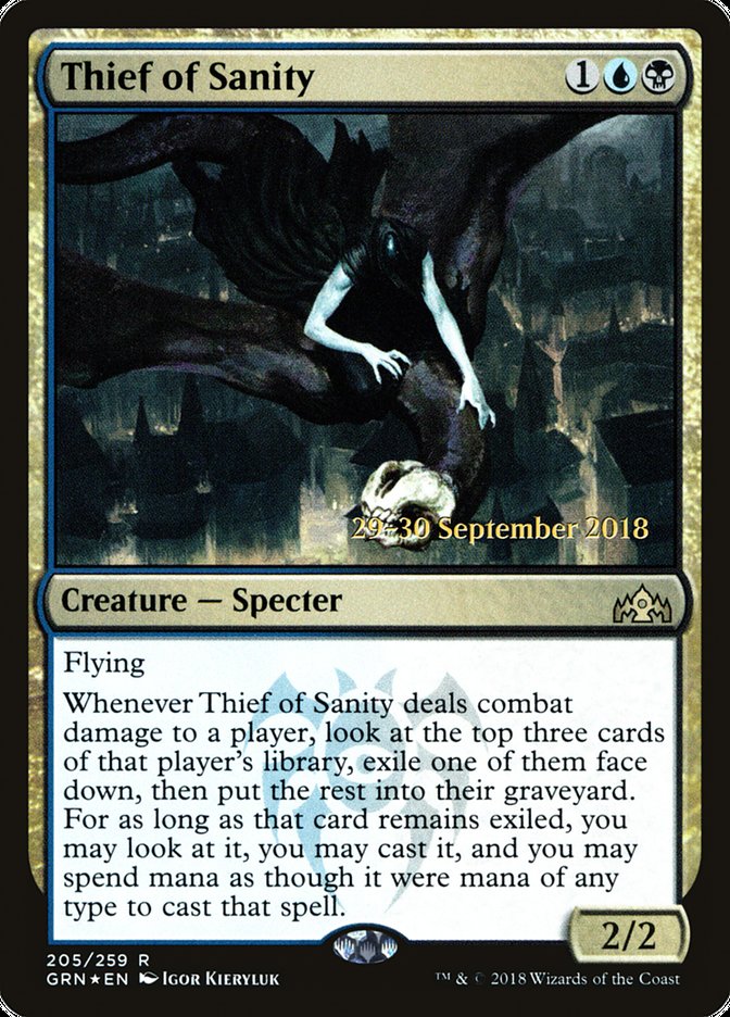 Thief of Sanity [Guilds of Ravnica Prerelease Promos] | Golgari Games