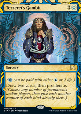 Tezzeret's Gambit (Foil Etched) [Strixhaven: School of Mages Mystical Archive] | Local Legends
