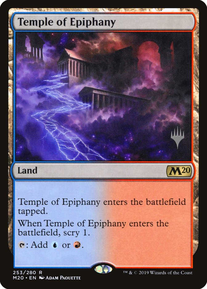 Temple of Epiphany (Promo Pack) [Core Set 2020 Promos] | Golgari Games