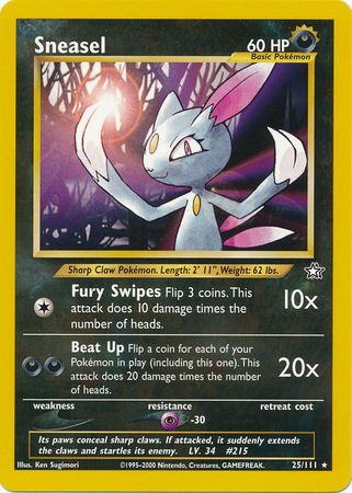 Sneasel (25/111) [Neo Genesis Unlimited] | Golgari Games