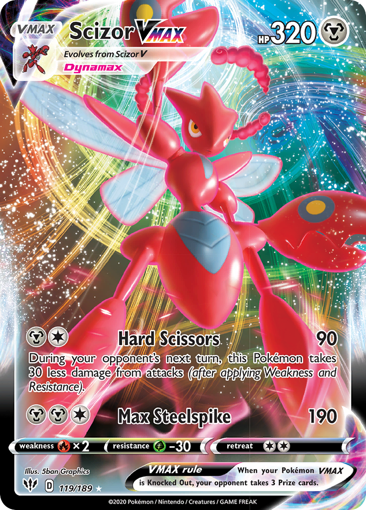 Scizor VMAX (119/189) [Sword & Shield: Darkness Ablaze] | Golgari Games