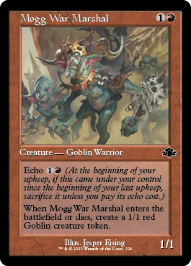 Mogg War Marshal (Retro) [Dominaria Remastered] | Local Legends