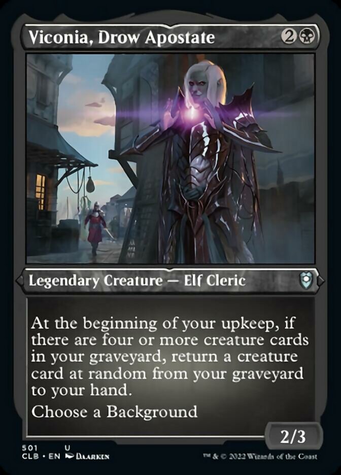 Viconia, Drow Apostate (Foil Etched) [Commander Legends: Battle for Baldur's Gate] | Local Legends