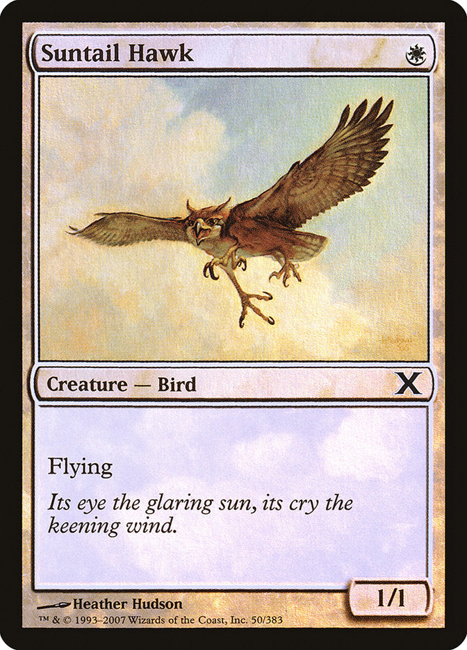 Suntail Hawk (Premium Foil) [Tenth Edition] | Local Legends