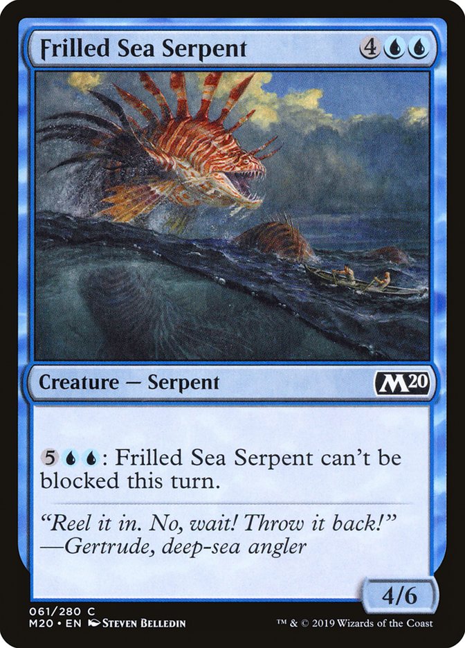 Frilled Sea Serpent [Core Set 2020] | Golgari Games