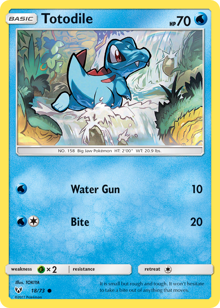 Totodile (18/73) [Sun & Moon: Shining Legends] | Golgari Games