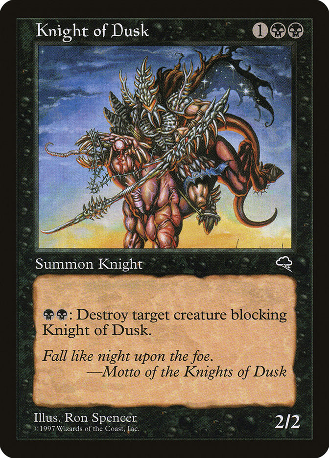 Knight of Dusk [Tempest] | Golgari Games