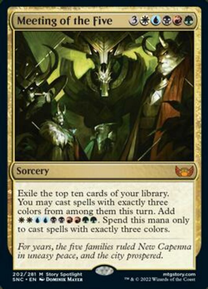 Meeting of the Five [Streets of New Capenna] | Local Legends