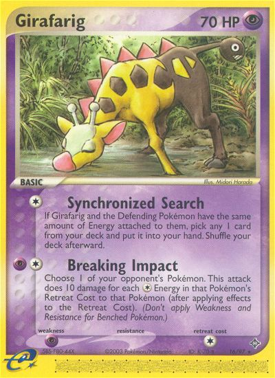 Girafarig (16/97) [EX: Dragon] | Golgari Games