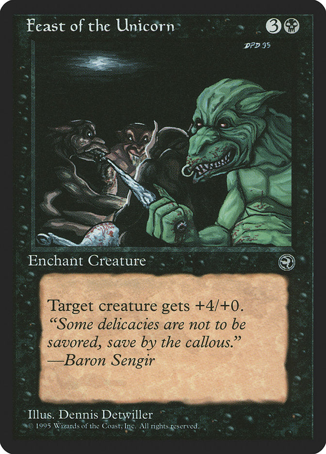 Feast of the Unicorn (Baron Sengir Flavor Text) [Homelands] | Local Legends