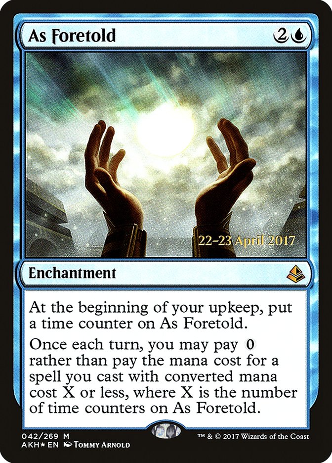 As Foretold [Amonkhet Prerelease Promos] | Golgari Games