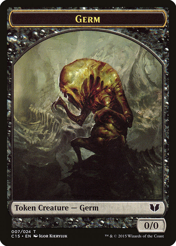 Germ // Zombie Double-Sided Token [Commander 2015 Tokens] | Golgari Games