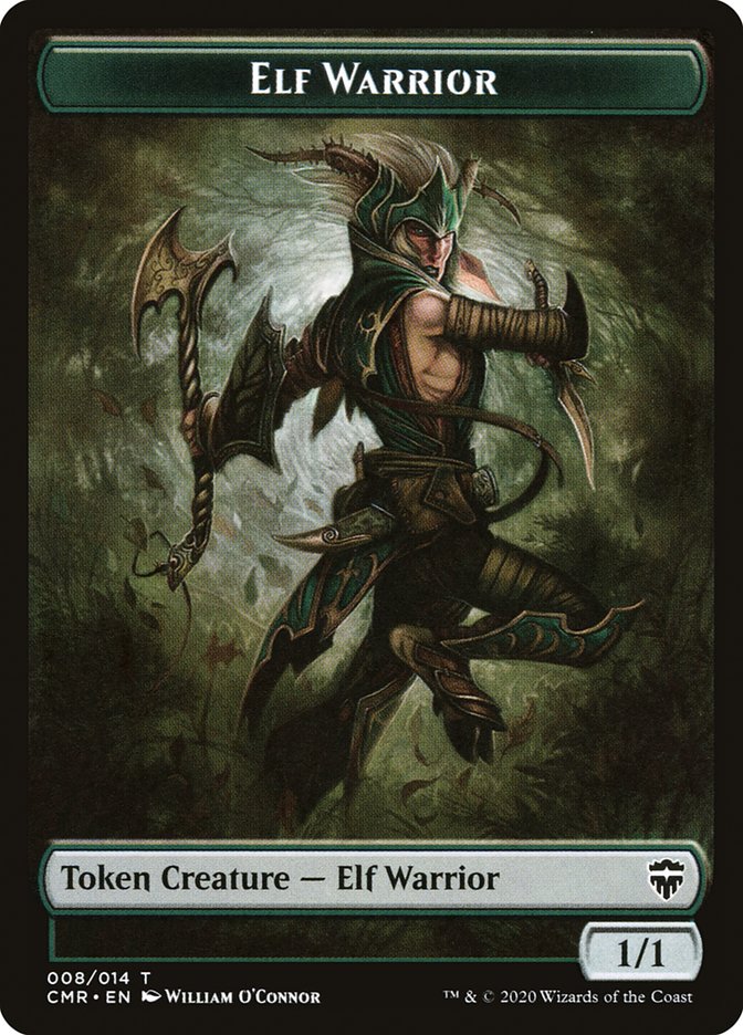 Elf Warrior // Thrull Token [Commander Legends Tokens] | Golgari Games