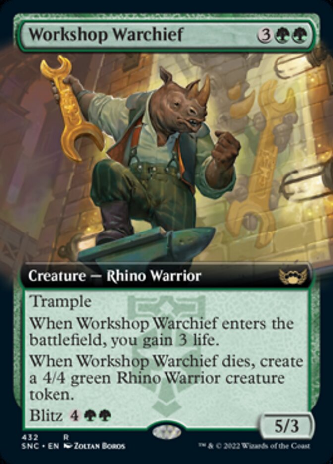 Workshop Warchief (Extended Art) [Streets of New Capenna] | Golgari Games