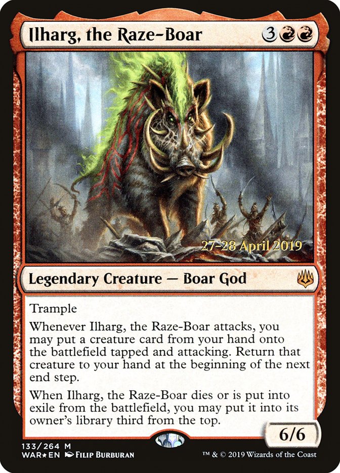 Ilharg, the Raze-Boar [War of the Spark Prerelease Promos] | Golgari Games