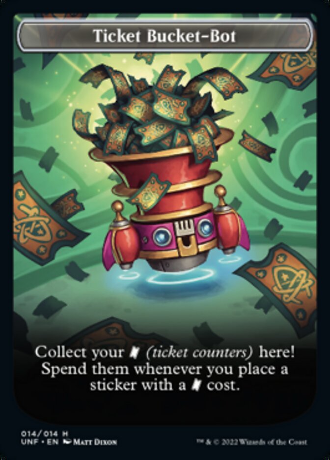 Ticket Bucket-Bot Token [Unfinity Tokens] | Golgari Games