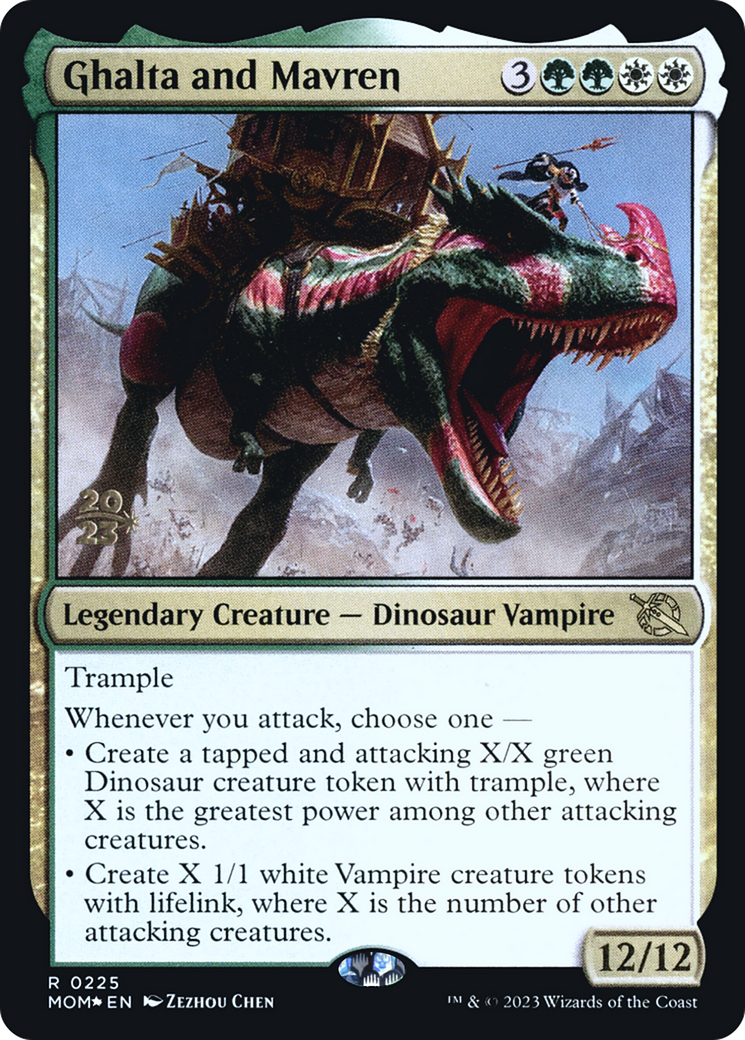 Ghalta and Mavren [March of the Machine Prerelease Promos] | Golgari Games