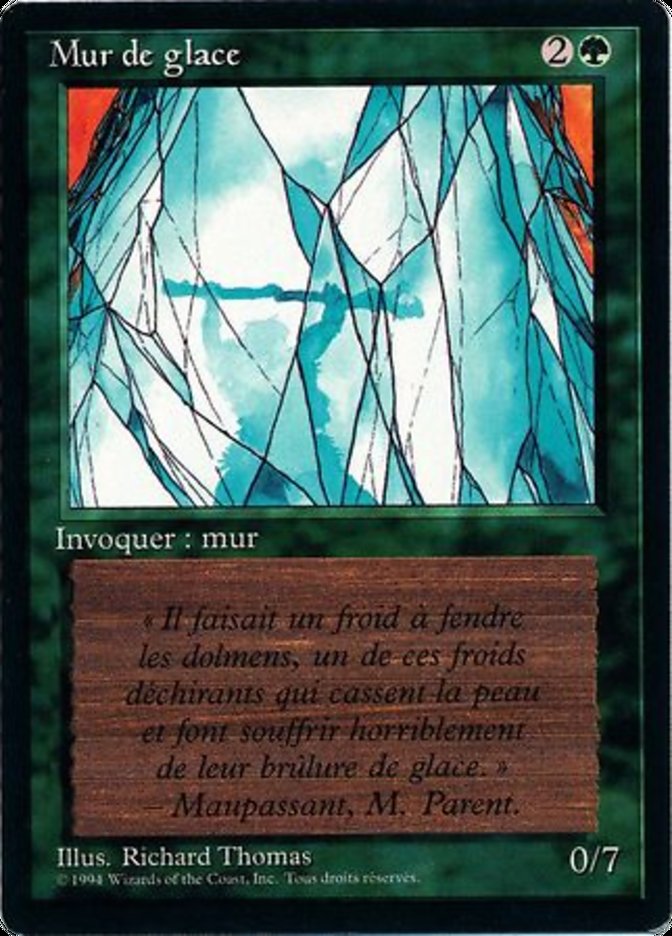 Wall of Ice [Foreign Black Border] | Golgari Games