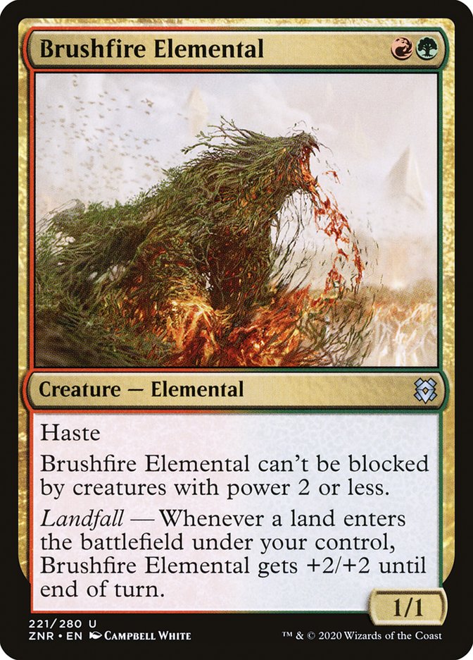 Brushfire Elemental [Zendikar Rising] | Golgari Games