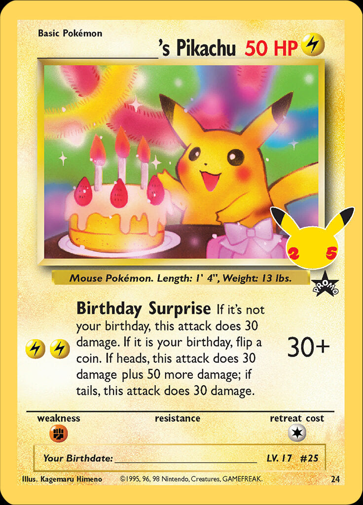 _____'s Pikachu (24) [Celebrations: 25th Anniversary - Classic Collection] | Golgari Games