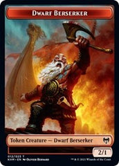 Dwarf Berserker // Cat Double-sided Token [Kaldheim Tokens] | Local Legends
