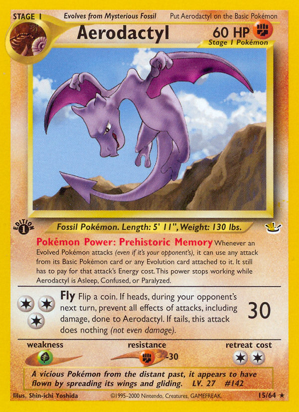 Aerodactyl (15/64) [Neo Revelation 1st Edition] | Golgari Games