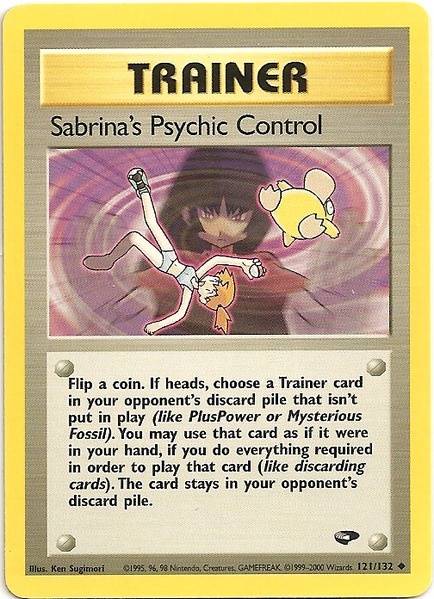 Sabrina's Psychic Control (121/132) [Gym Challenge Unlimited] | Golgari Games