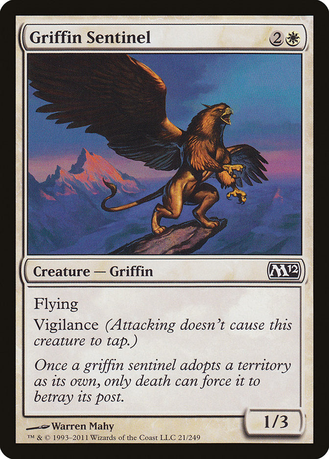 Griffin Sentinel [Magic 2012] | Golgari Games