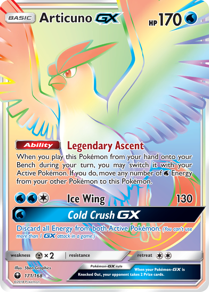 Articuno GX (171/168) [Sun & Moon: Celestial Storm] | Golgari Games