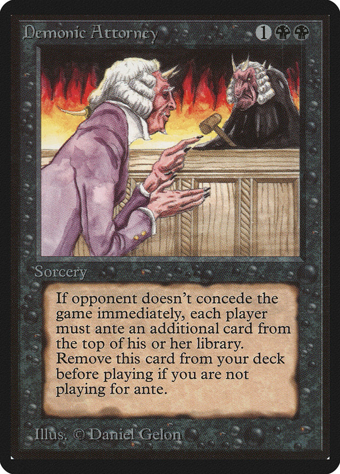 Demonic Attorney [Beta Edition] | Golgari Games