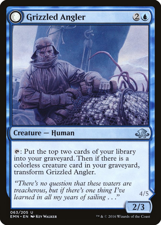 Grizzled Angler // Grisly Anglerfish [Eldritch Moon] | Local Legends