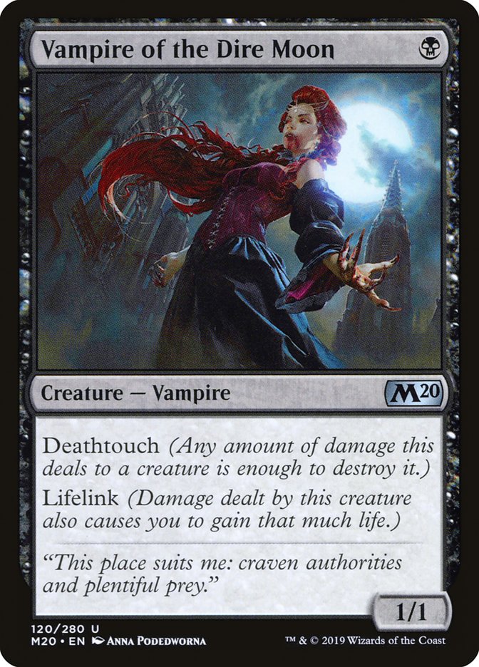 Vampire of the Dire Moon [Core Set 2020] | Golgari Games