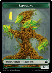 Saproling // Beast Double-Sided Token [Ravnica Remastered Tokens] | Local Legends