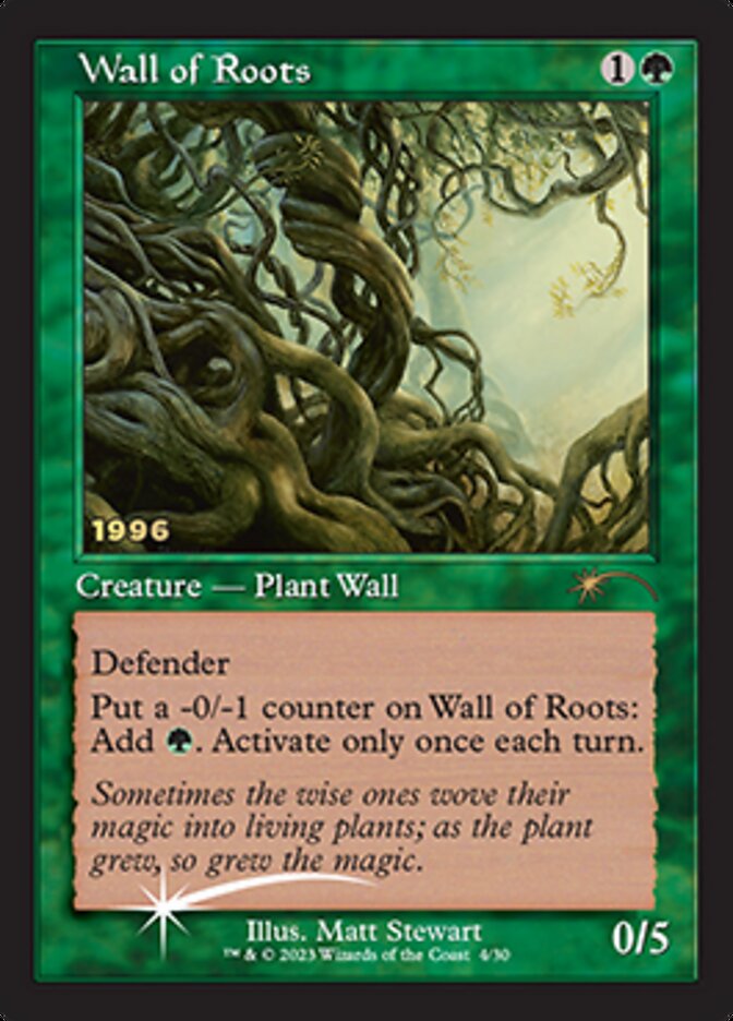 Wall of Roots [30th Anniversary Promos] | Golgari Games