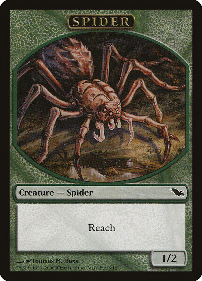 Spider Token [Shadowmoor Tokens] | Golgari Games