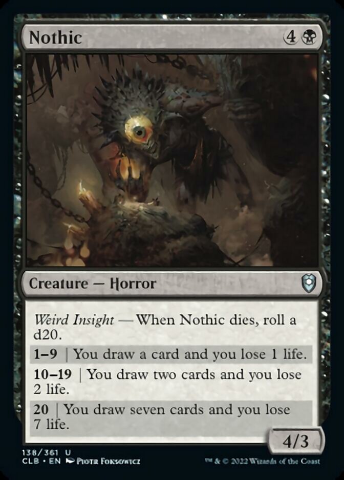 Nothic [Commander Legends: Battle for Baldur's Gate] | Golgari Games