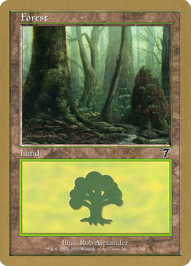 Forest (jt329) (Jan Tomcani) [World Championship Decks 2001] | Golgari Games