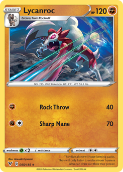 Lycanroc (095/185) [Sword & Shield: Vivid Voltage] | Golgari Games